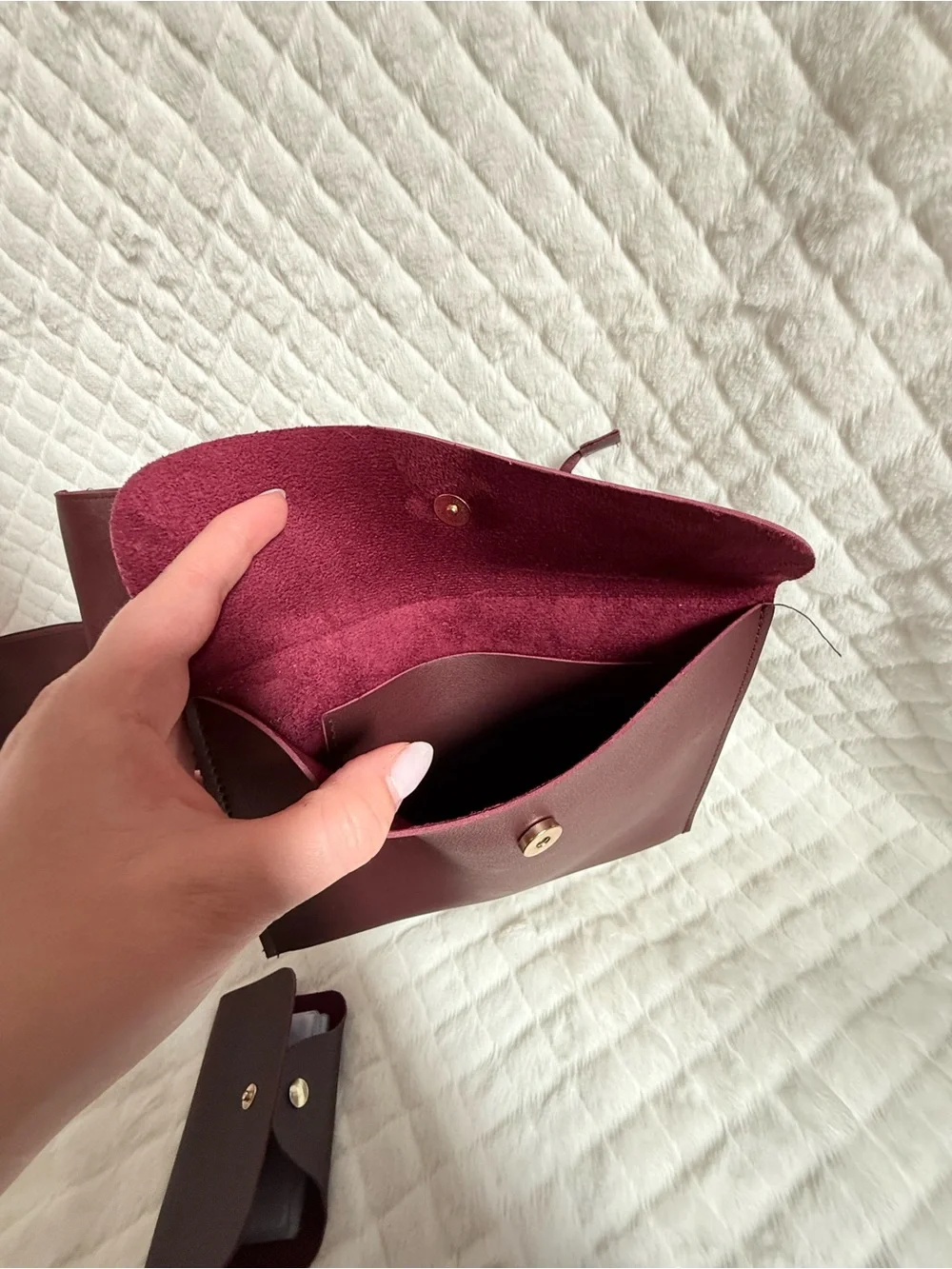 Women's Burgundy Fall Tote Bag Set with Pouches and accessories NWOT PU Leather